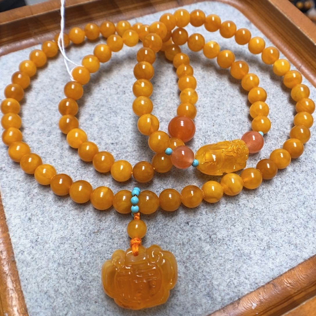 蜜蜡手串未镶嵌蜜蜡