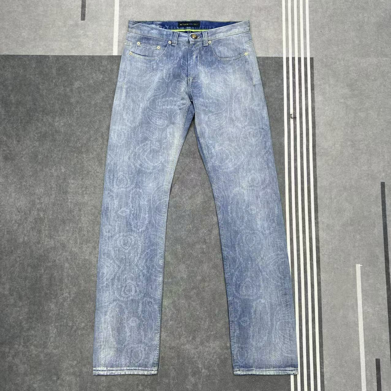 未使用 Diesel ETRO丝光男款男设计师修身牛仔裤纽扣男