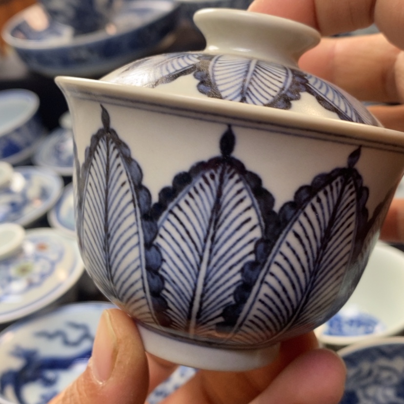 【闪购商品】景德镇青花瓷盖碗