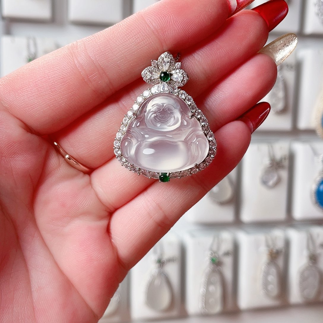 玛瑙/玉髓吊坠(赠链)银S925镶嵌