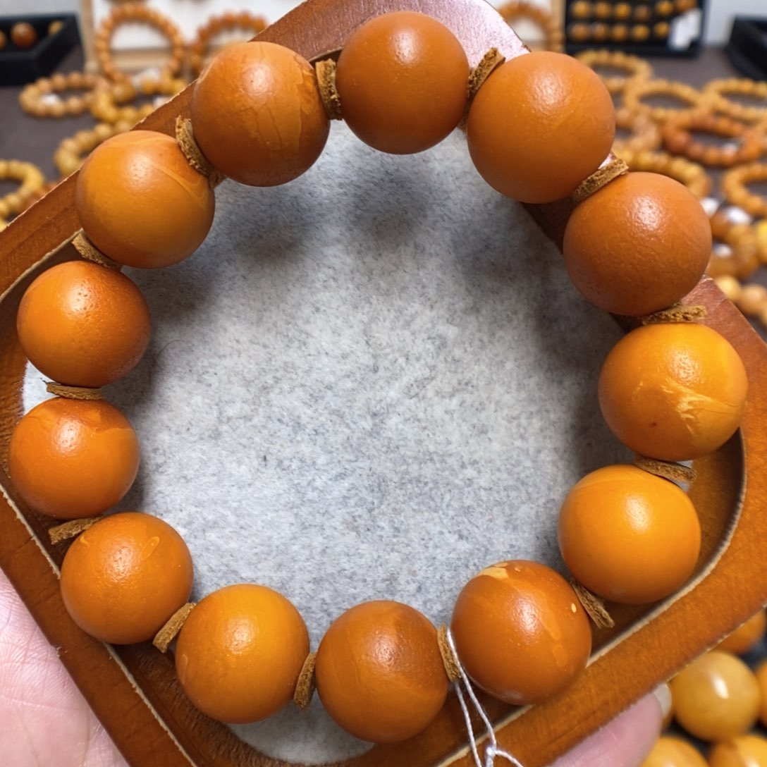 蜜蜡手串未镶嵌蜜蜡