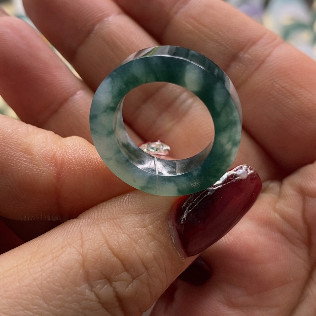 定制翡翠未镶嵌翡翠戒指13-14