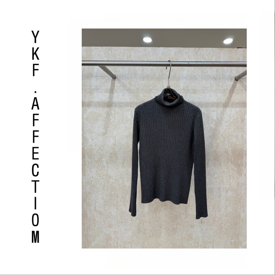 （超能搭）纯色简约百搭软糯坑条显瘦毛衣12186