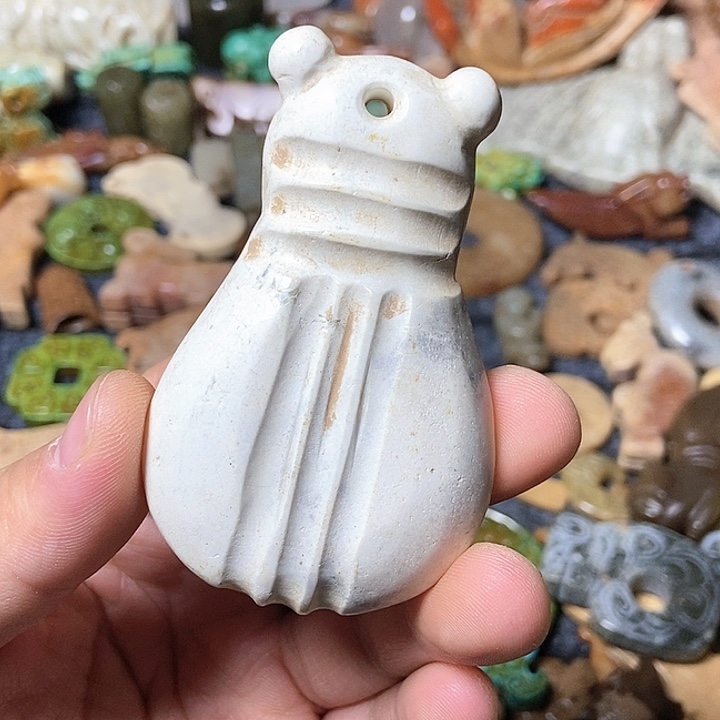 和田玉未镶嵌颈饰91