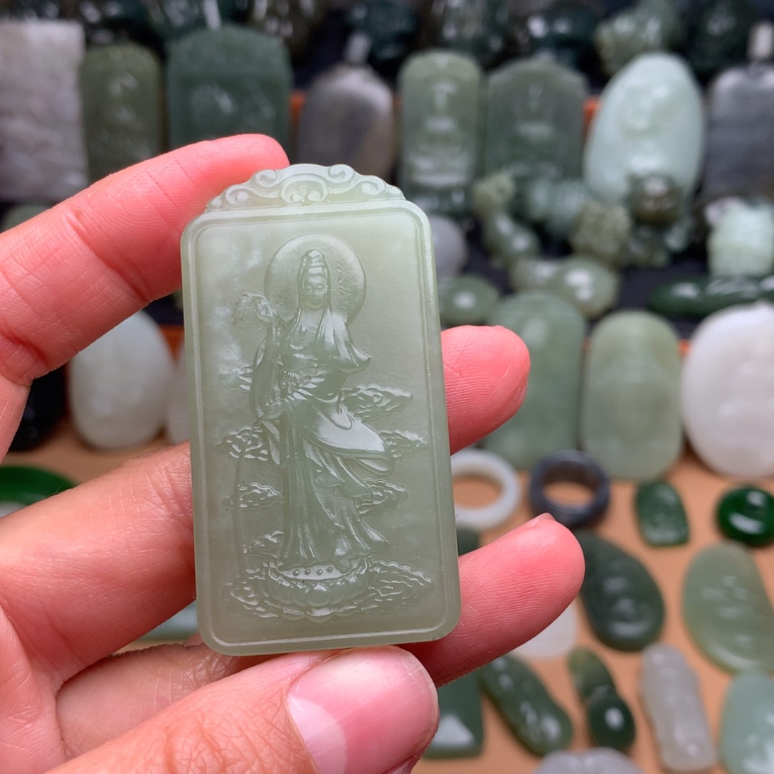 和田玉颈饰未镶嵌挂件90