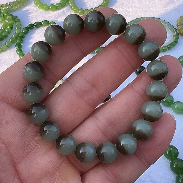 和田玉未镶嵌手串