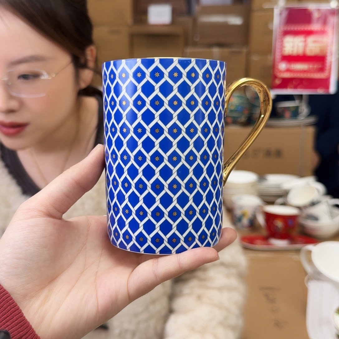 骨瓷马克杯420ml一只外贸尾单