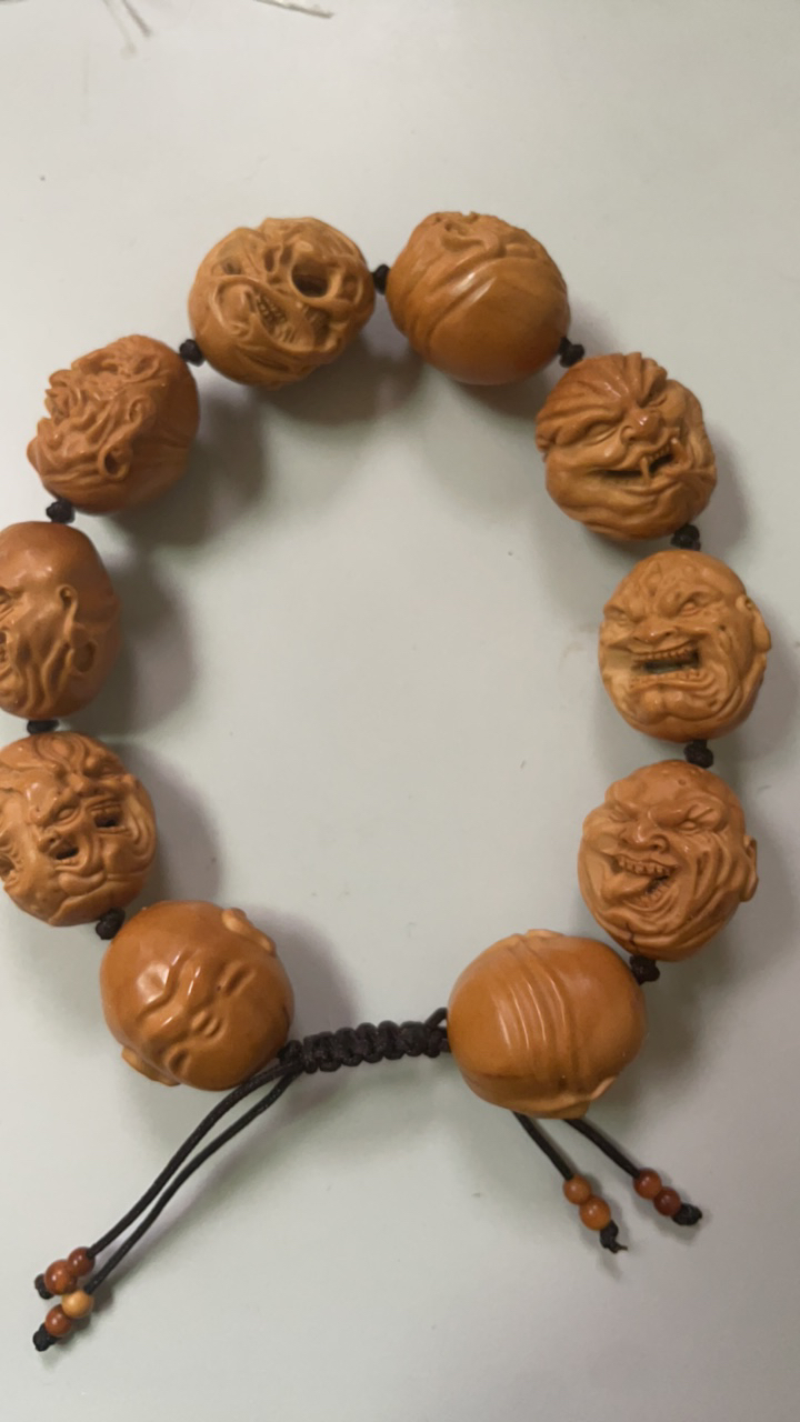 橄榄核文玩雕刻恶僧