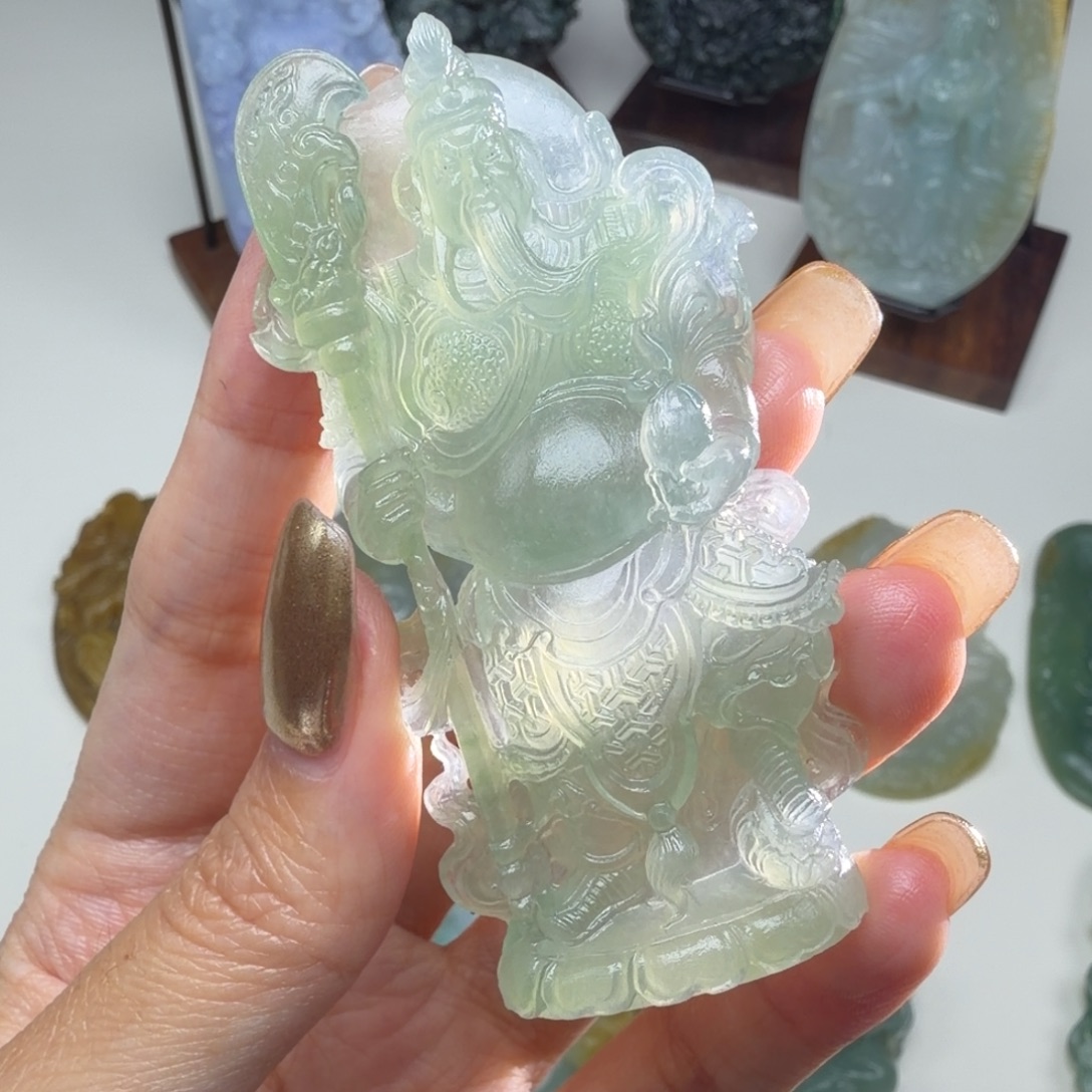 定制翡翠未镶嵌关羽