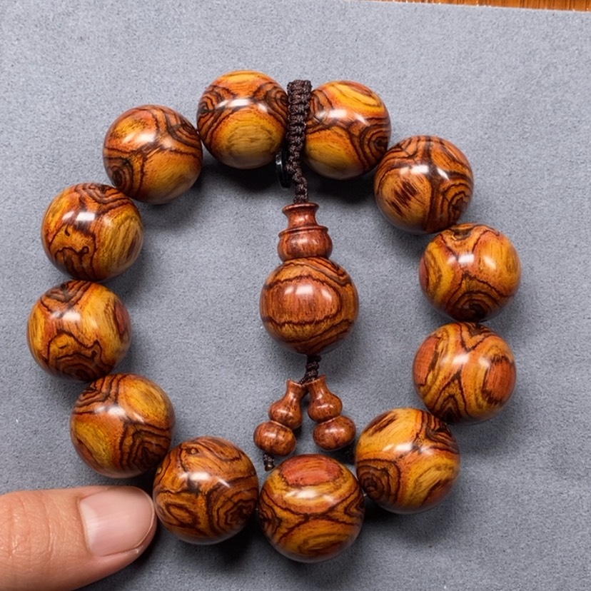 【闪购商品】黄花梨/降香黄檀手串/手链海南黄花梨2.0对眼