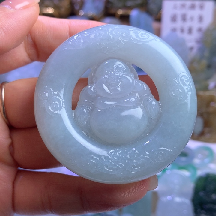 颈饰未镶嵌翡翠佛公