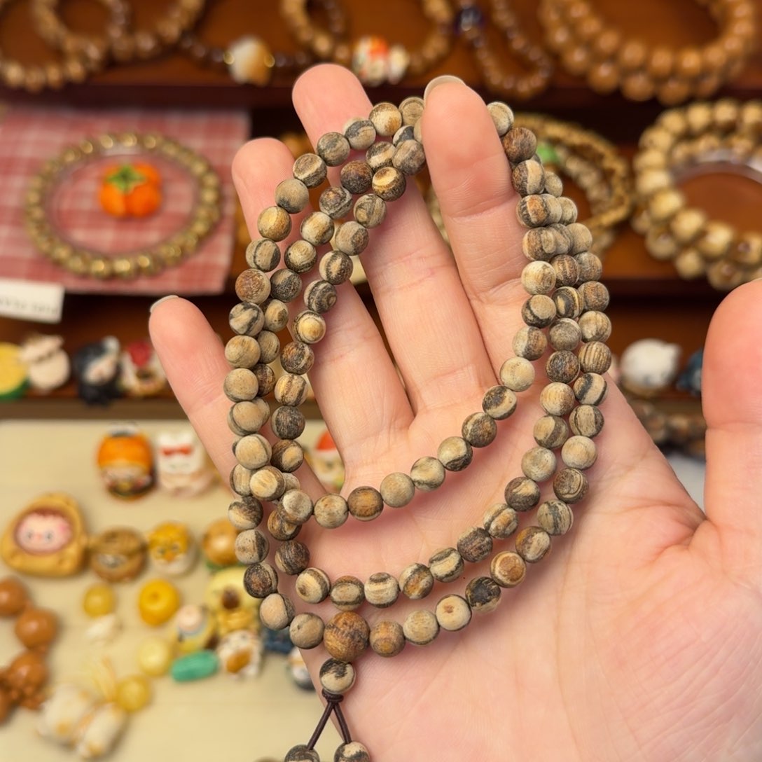 菩提根/象牙果手串贡木108卡6