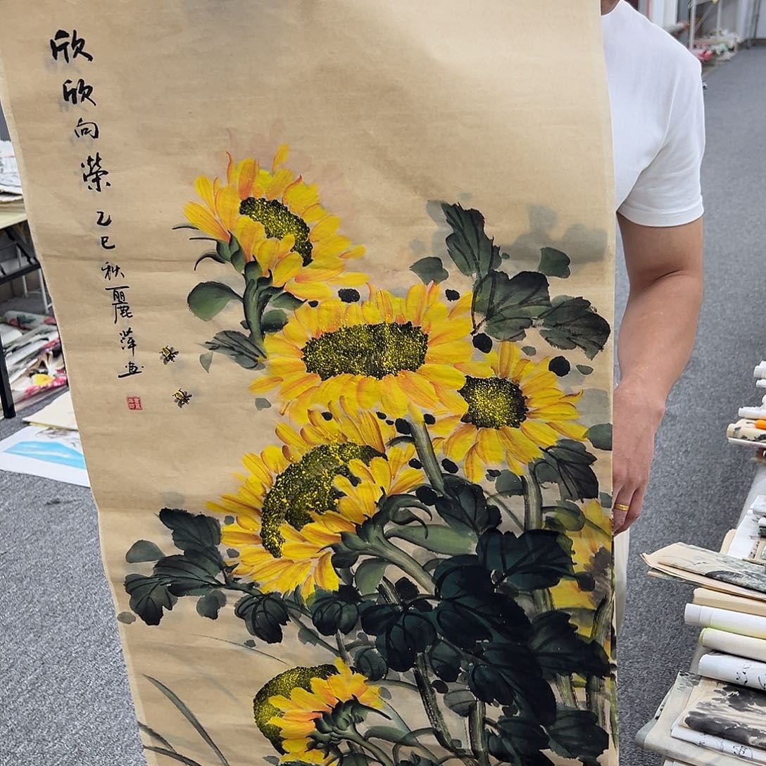 国画纯手绘字画宣纸