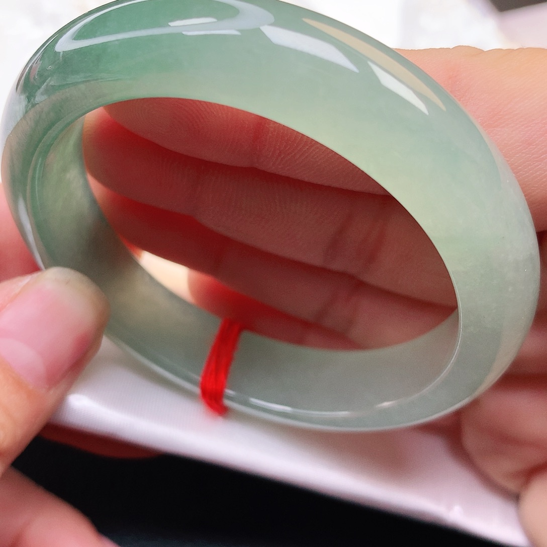 未镶嵌手镯翡翠半山半水墨绿2769号