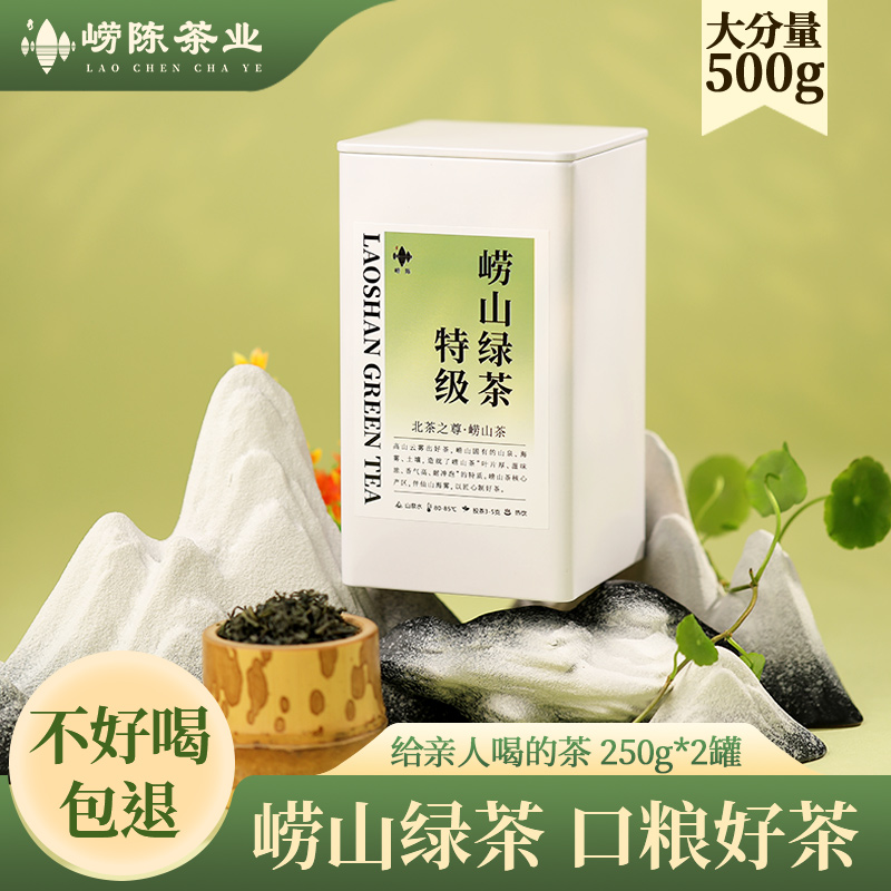 崂山绿茶2024新茶秋茶浓香型特级散装口粮茶山东青岛特产500g