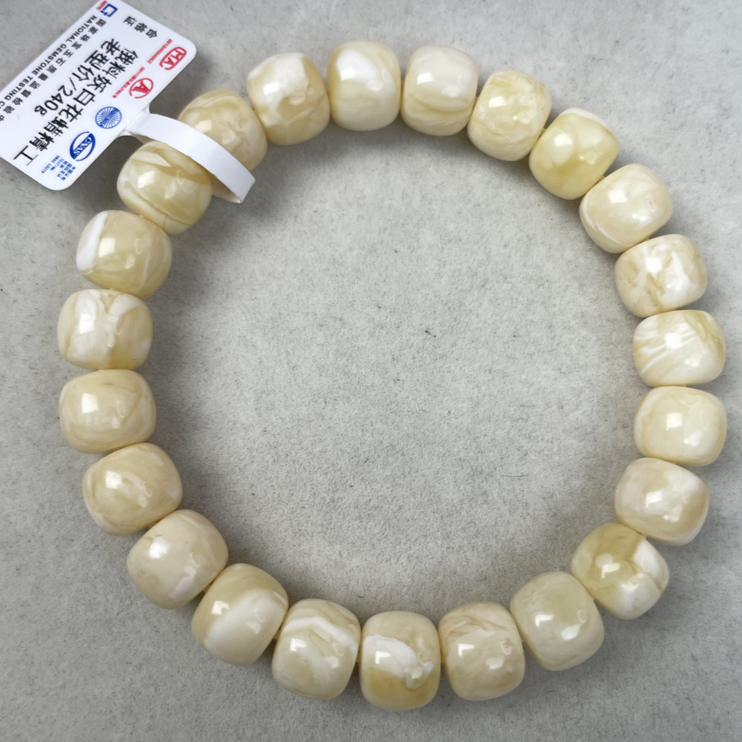 浓蜡满蜡满蜜白妖花老型手串