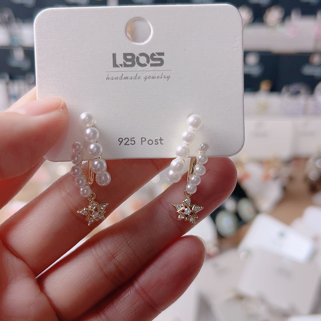 锆石纯铜合金耳环的