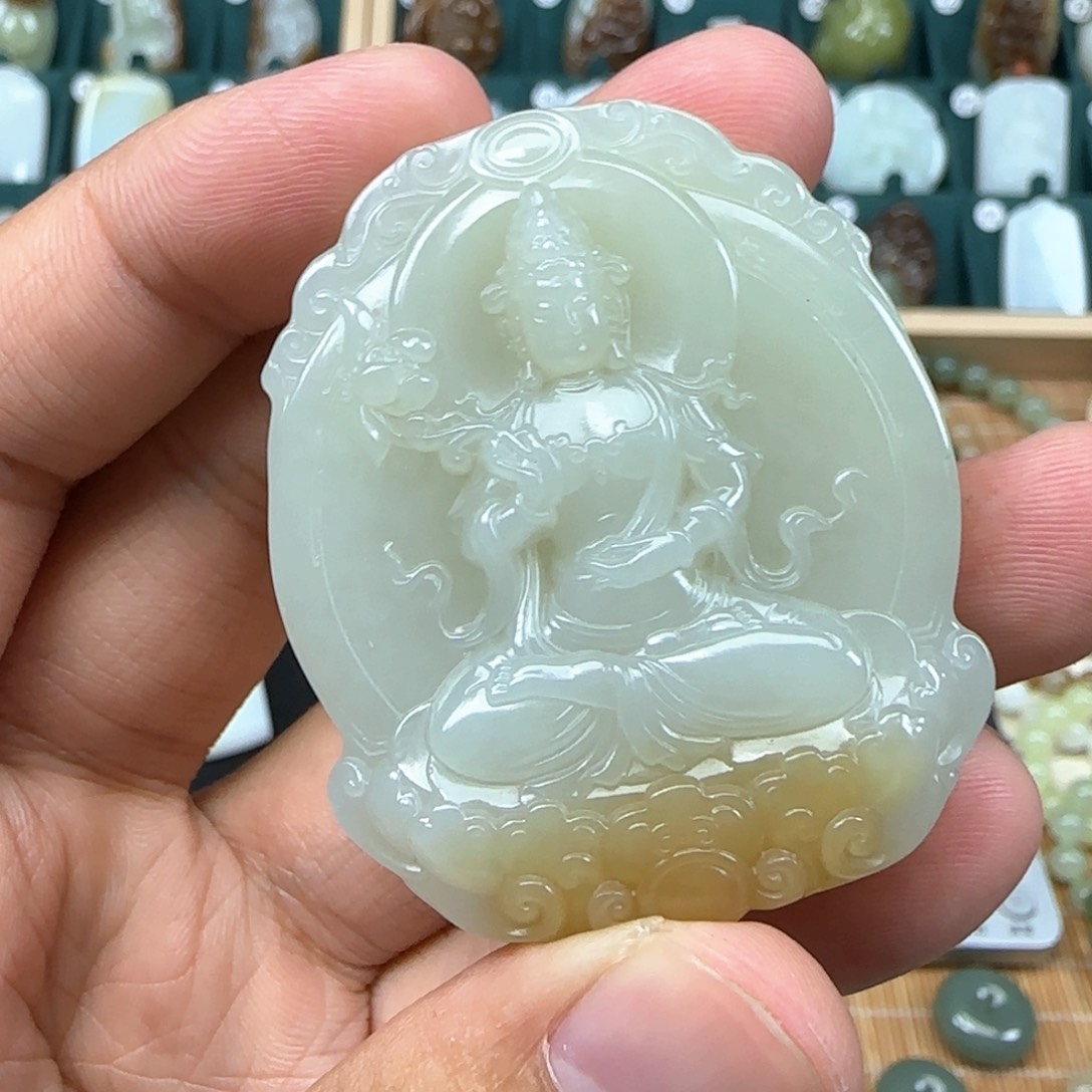 和田玉未镶嵌挂件