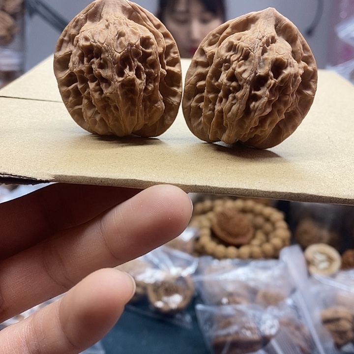 文玩核桃把件39五爷帽小众