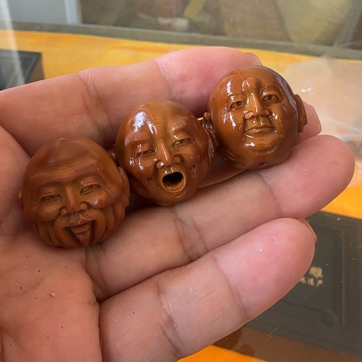 写***书橄榄核手串须派罗汉