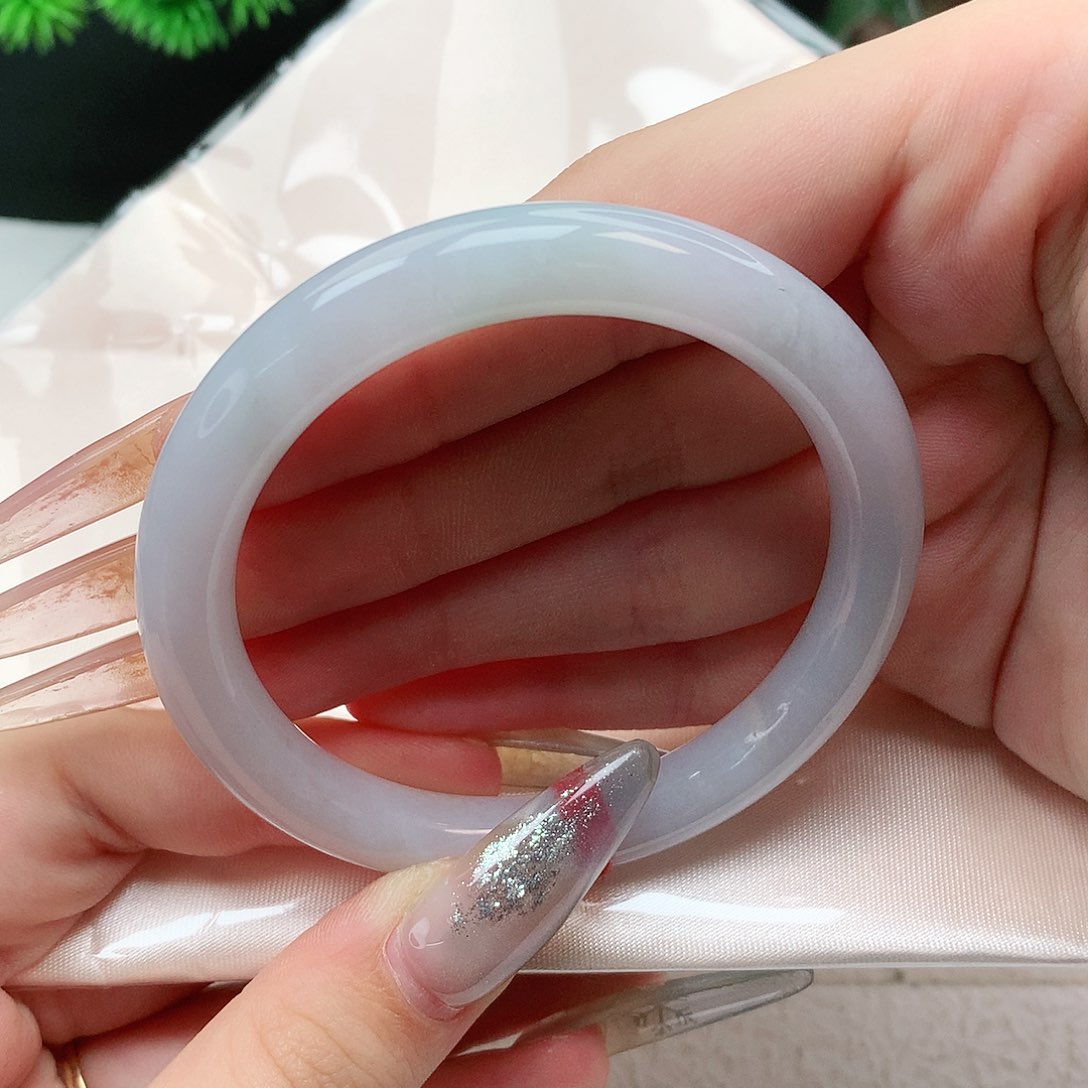 未镶嵌手镯翡翠圆条54