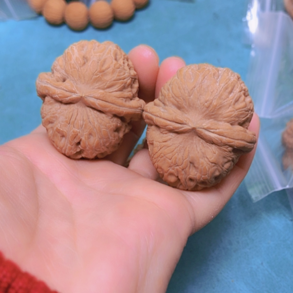 【闪购商品】摆件核桃42元宝有黄