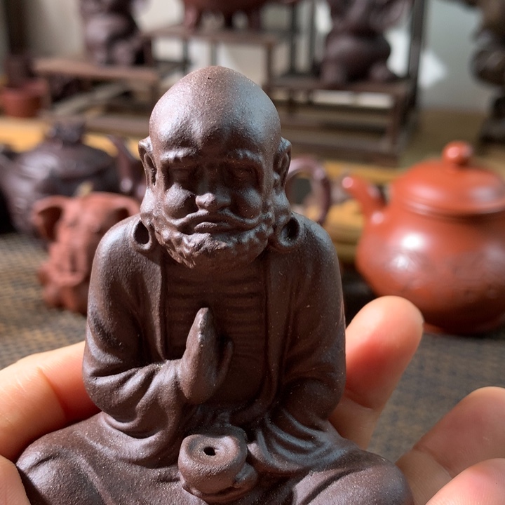 茶杯紫砂紫泥达摩22222222222