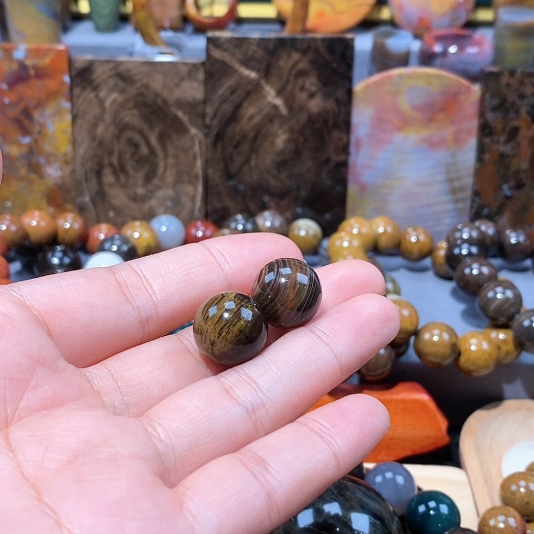 硅化玉天然北票硅化玉珠子未镶嵌用****0天然北票硅化玉珠子