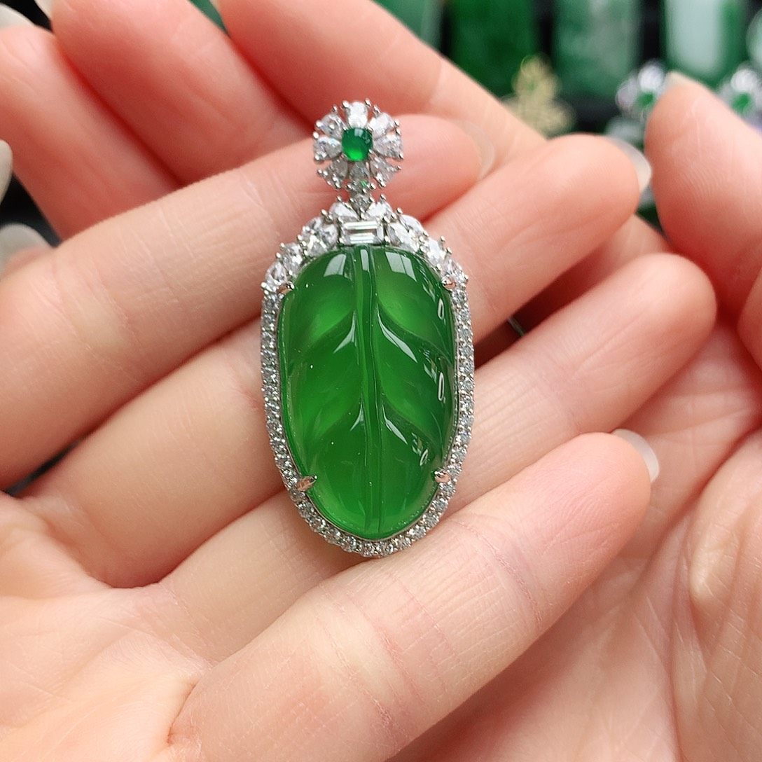 玛瑙/玉髓吊坠银S925镶嵌