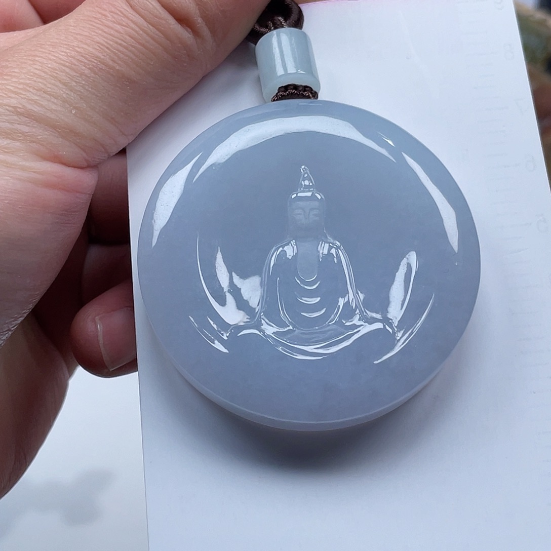 翡翠颈饰未镶嵌缅甸天然A货翡翠