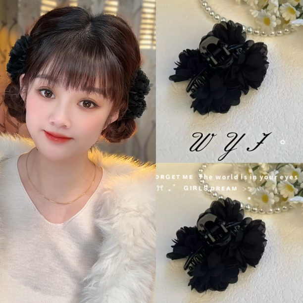 WYJ少女风法式复古风简约风抓夹发夹ins可爱头饰发卡