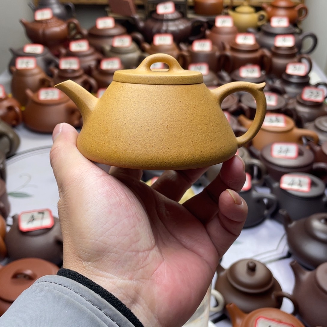 紫砂茶壶宜兴紫砂半手工