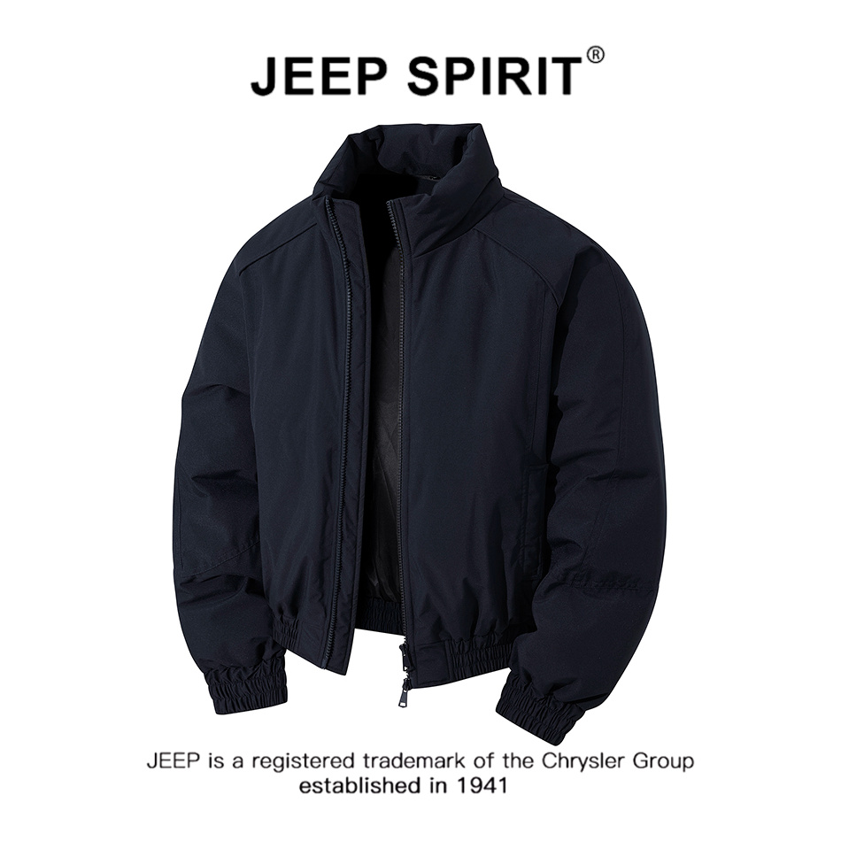 JEEPSPIRIT吉普宽松保暖棉服外套男冬季新款潮流百搭飞行夹克上衣