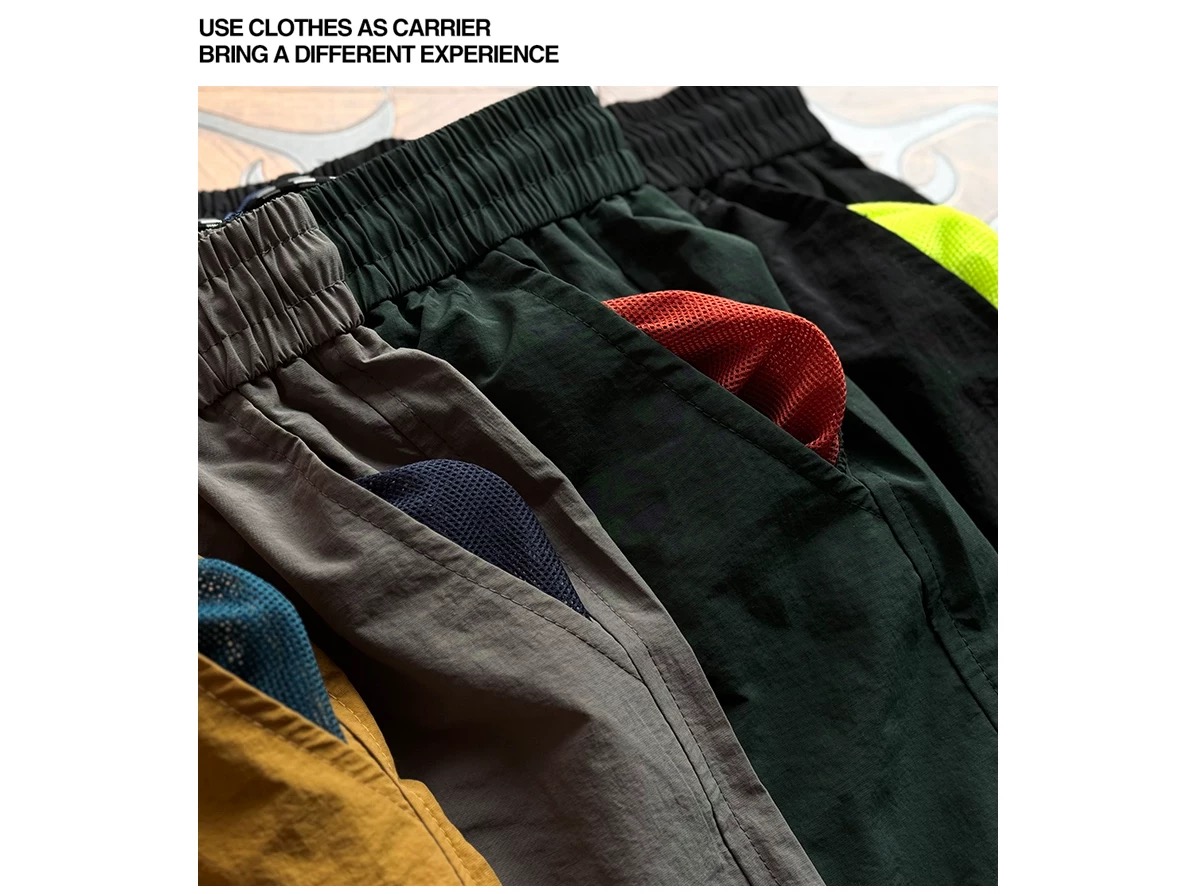 运动短裤男女夏季新款直筒休闲裤户外速干防晒裤-805