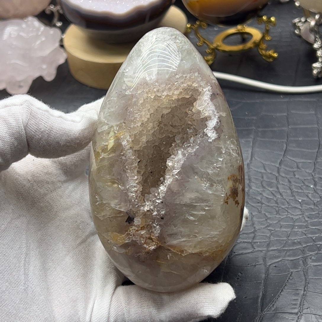 未镶嵌水晶珠宝半成品全抛龙蛋70