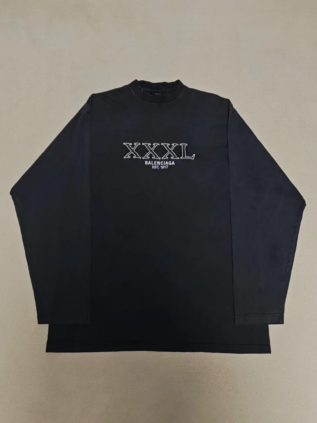 99新 Balenciaga/巴黎世家 1码 暴雪XXXL做旧长袖