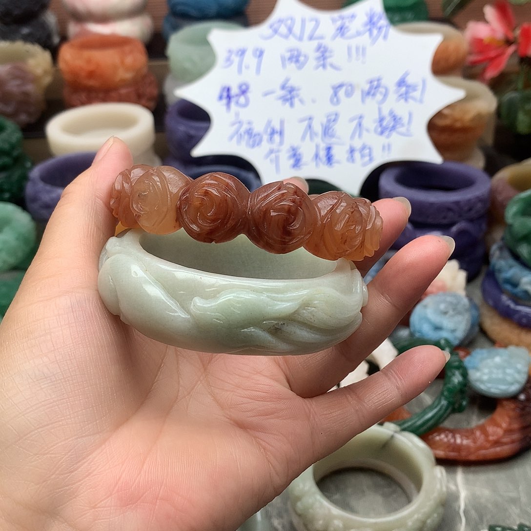 毛衣链未镶嵌石英质玉