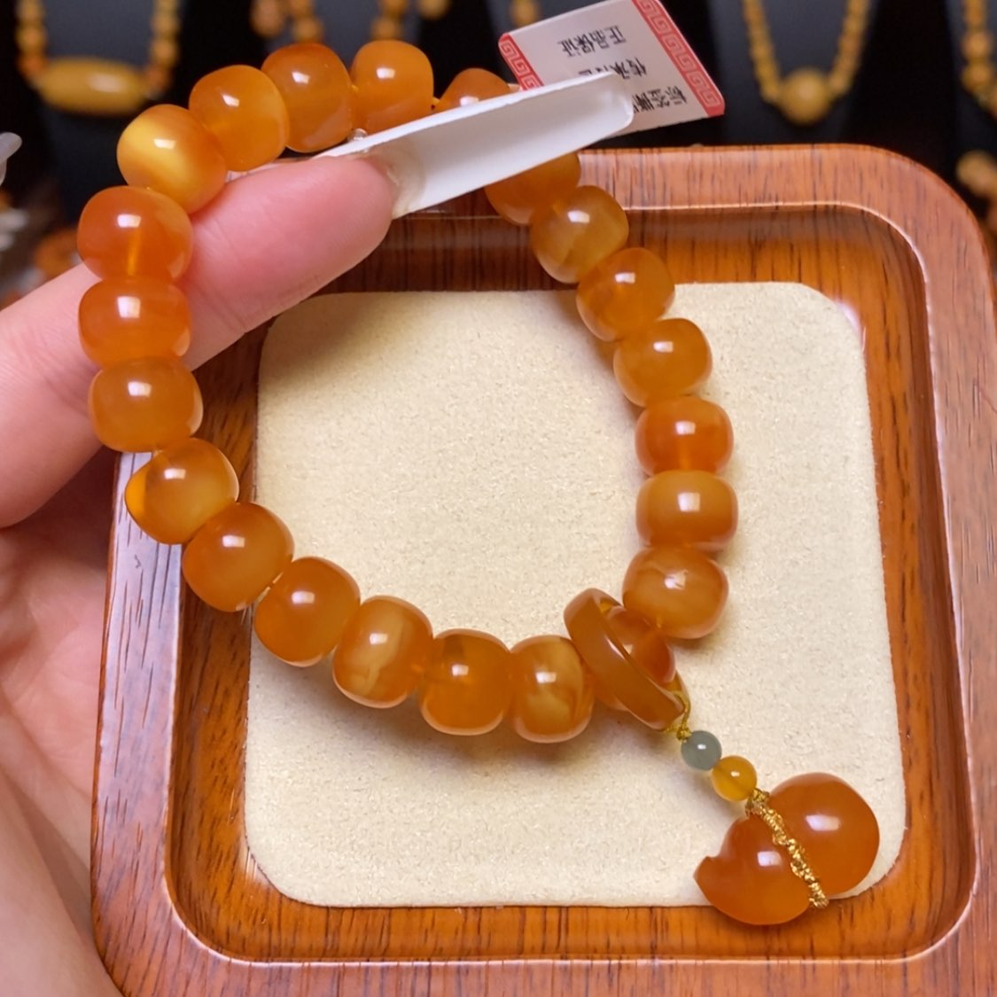 【闪购商品】蜜蜡手链未镶嵌手串