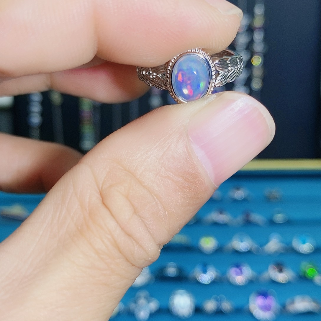 紫晶珠宝半成品银S925镶嵌