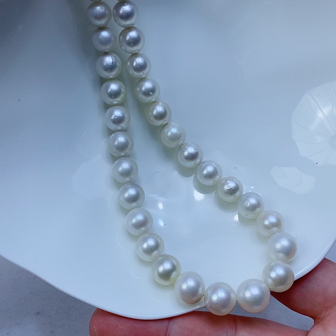 海水珍珠银S925镶嵌颈饰