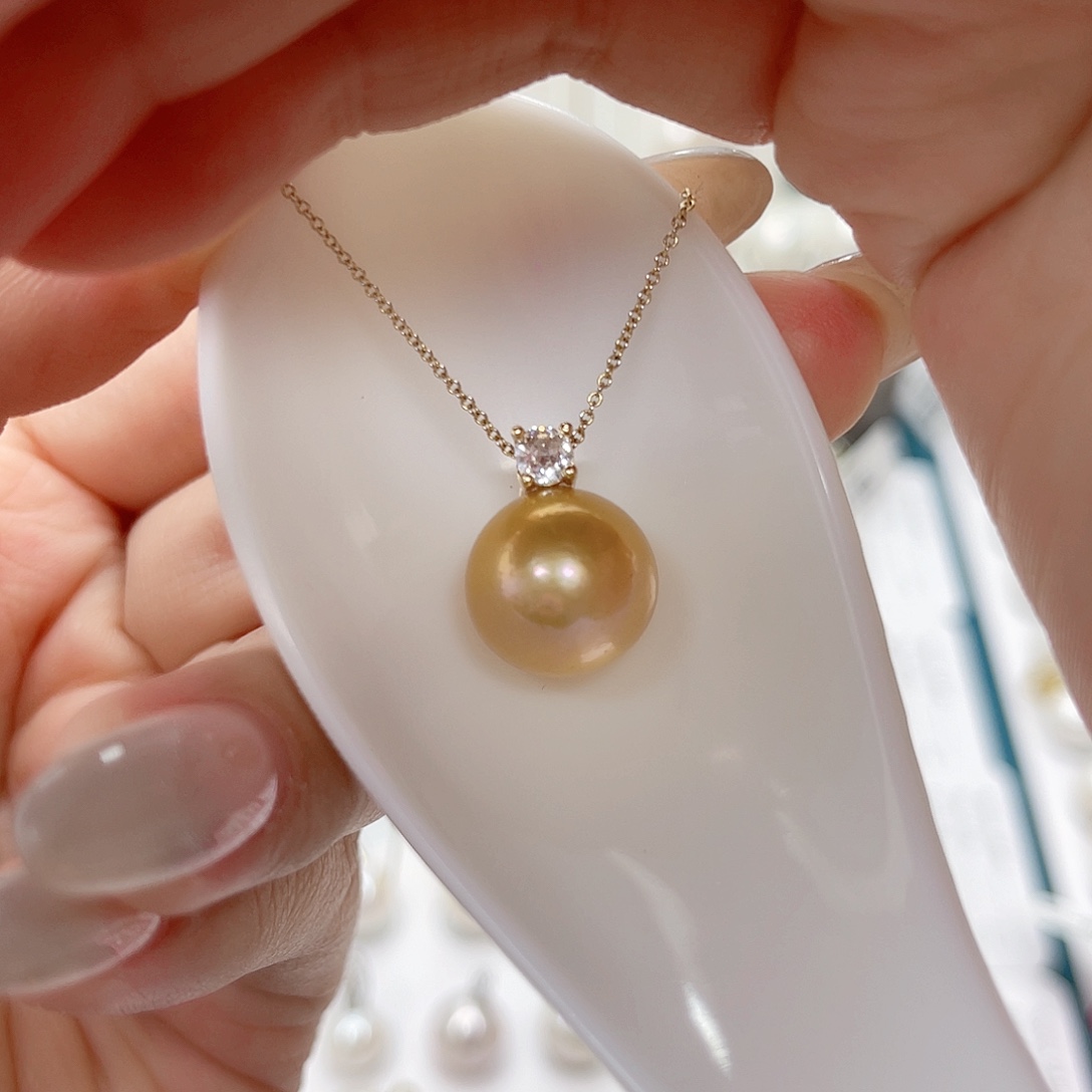 淡水珍珠合金吊坠(赠链)