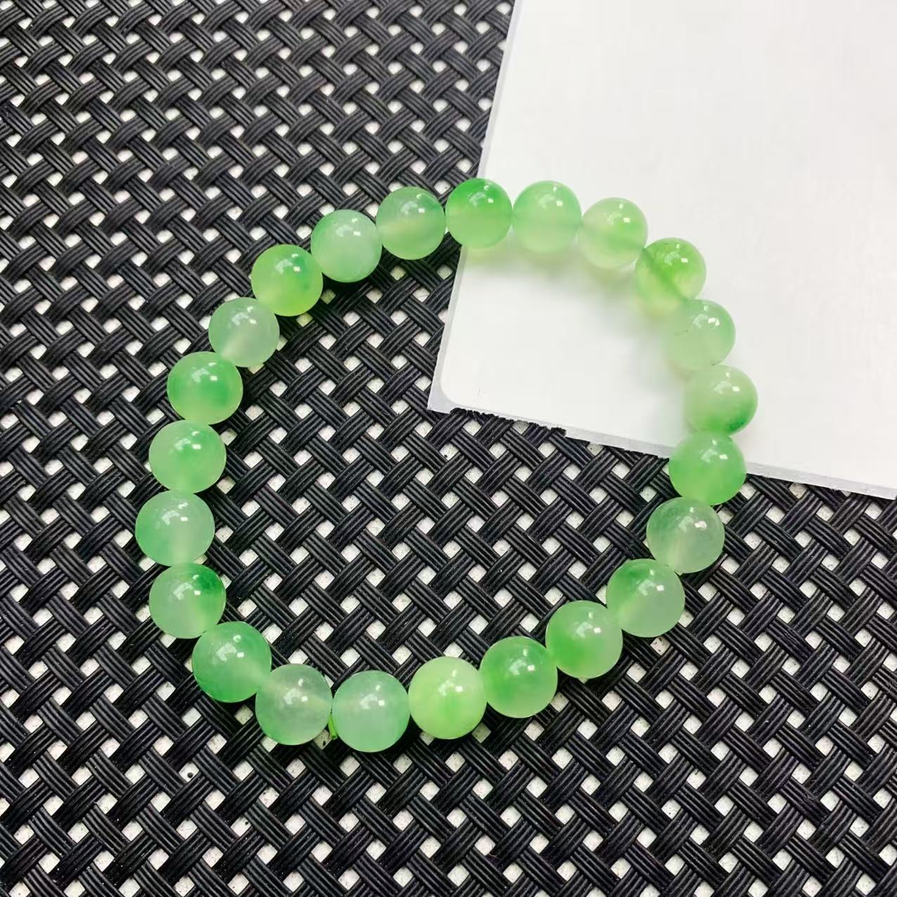 [小石]A495冰绿花手链8M