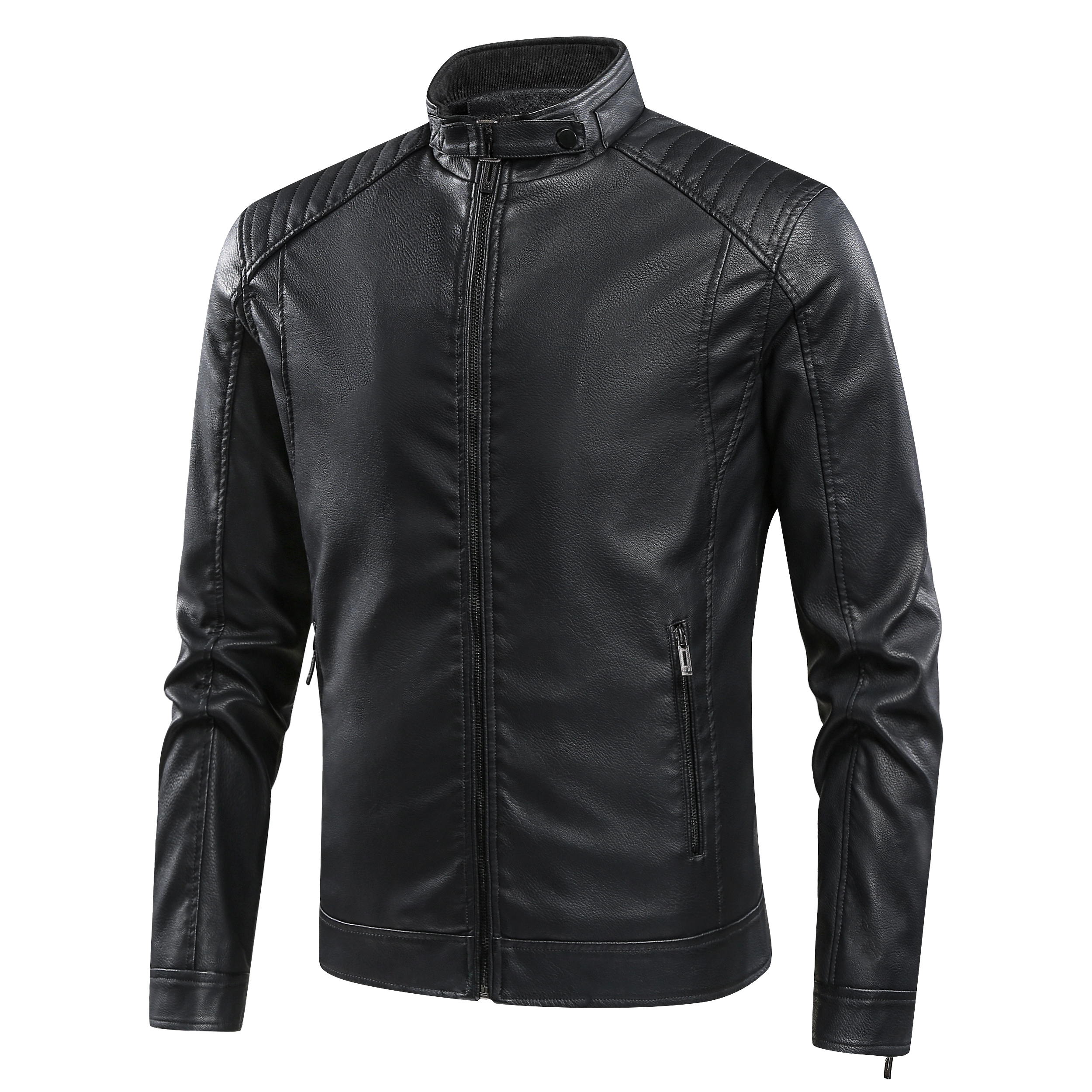 欧洲站漫威毒液皮衣男外套2025冬季新款立领机车时尚休闲黑夹克