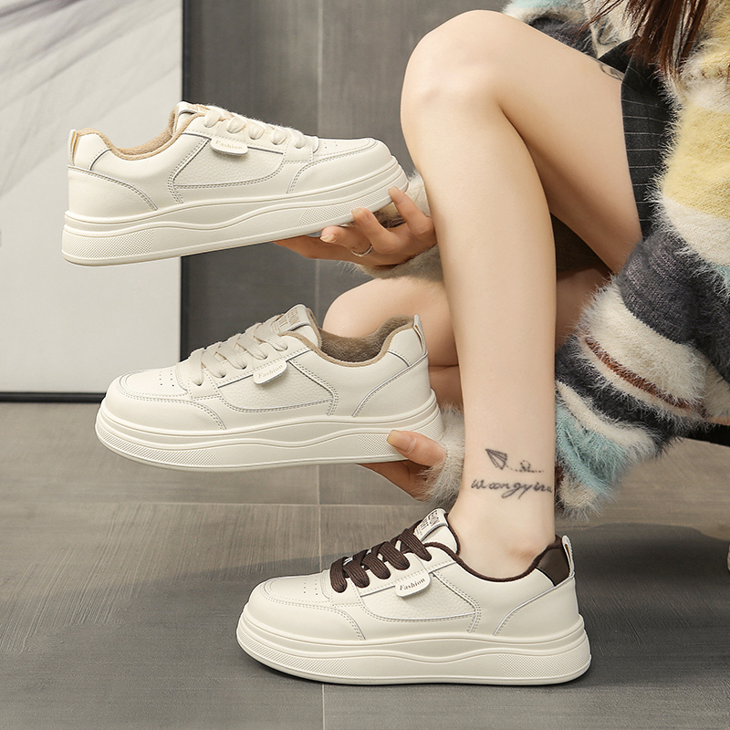 【3公分】板鞋女款2025新款爆款秋季百搭小白鞋学生休闲运动鞋女