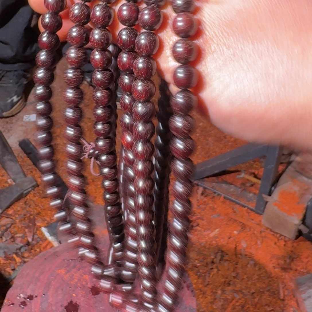 染料紫檀（血檀）0.8/108多圈金星