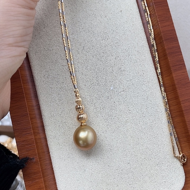 银S925镶嵌颈饰海水珍珠