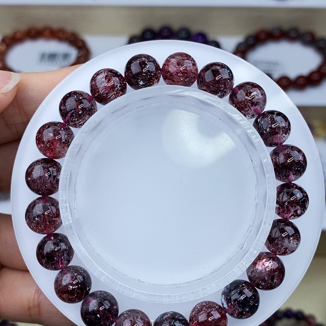 水晶手链未镶嵌红毒液超七9+