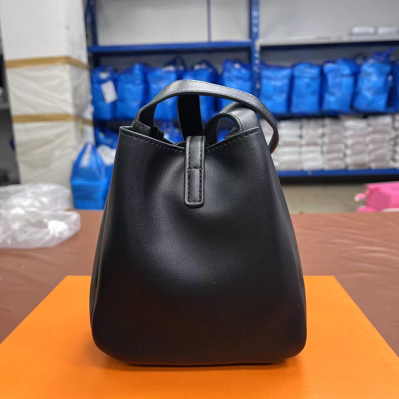 【小裴dy5033】小号时尚百搭简约女士黑色真皮小包包单肩斜挎