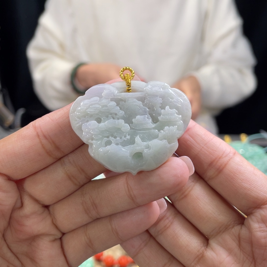 翡翠颈饰未镶嵌代编织