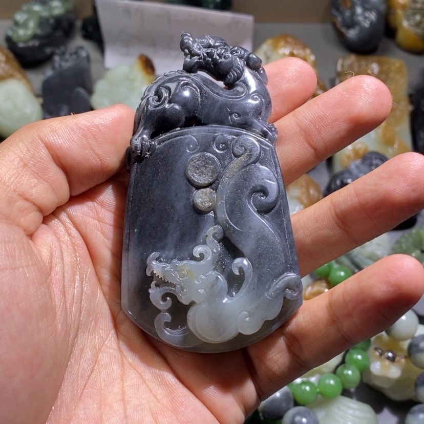 【闪购商品】和田玉挂件未镶嵌乌****艺